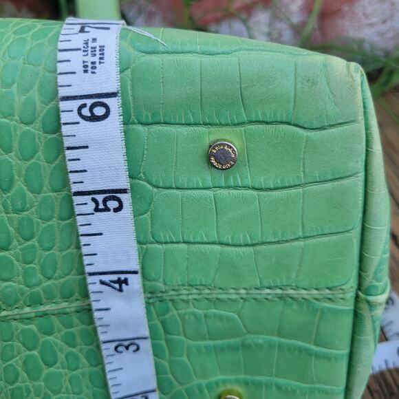 Kate Spade Green Faux Croc Embossed Leather Shoulder Bag | Style 14258 | Gold - Picture 11 of 12